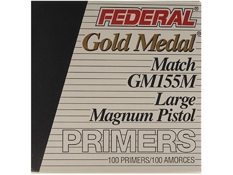 Buy Federal Premium Gold Medal Large Pistol Magnum Match Primers #155M Box of 1000 (10 Trays of 100)