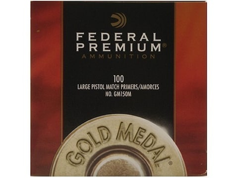 Buy Federal Premium Gold Medal Large Pistol Match Primers #150M Box of 1000 (10 Trays of 100)