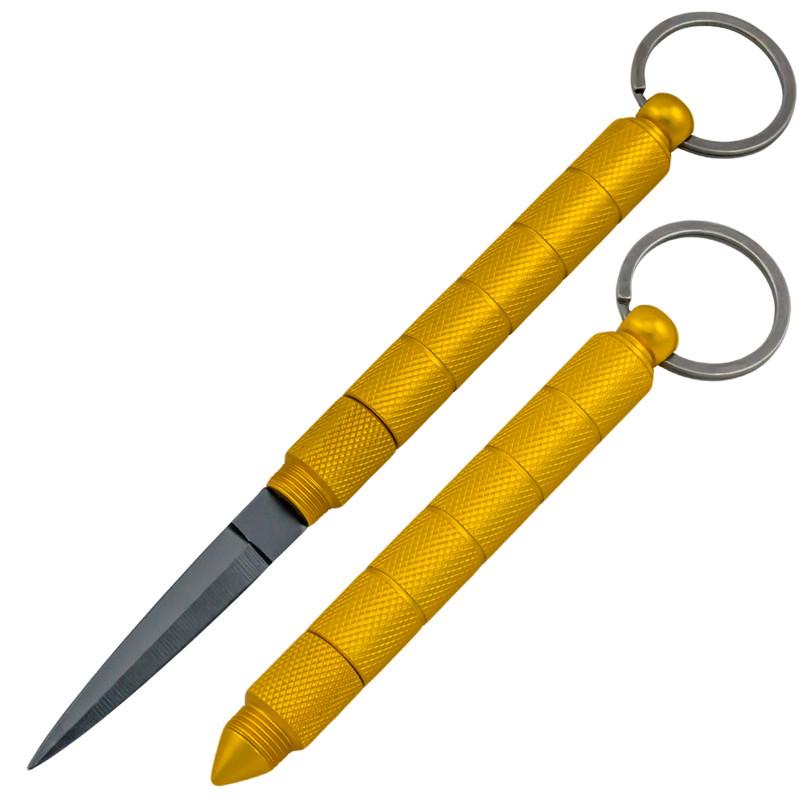KUBOTAN KEY RING JABBER W/ HIDDEN STEEL KNIFE BLACK - Image 2