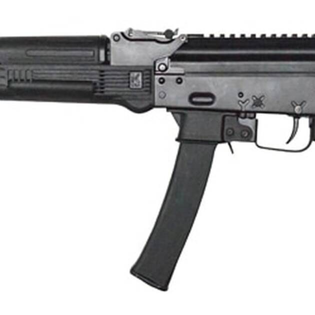 Kalashnikov USA KP-9, Semi-automatic, 9mm, 9.25" Barrel, Metal Frame, Black, 30Rd